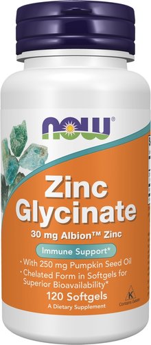 БАД Now Foods Zinc Glycinate 30 мг (120 капсул)