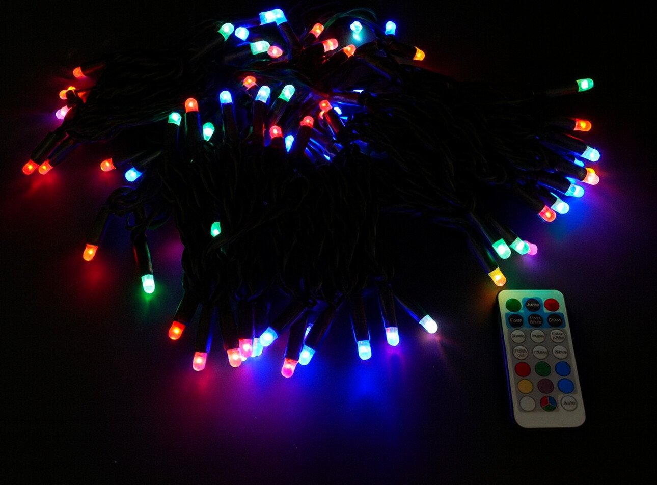 Светодиодная гирлянда ULED ULED-SL-100-220V-(B-ESR-RGB)