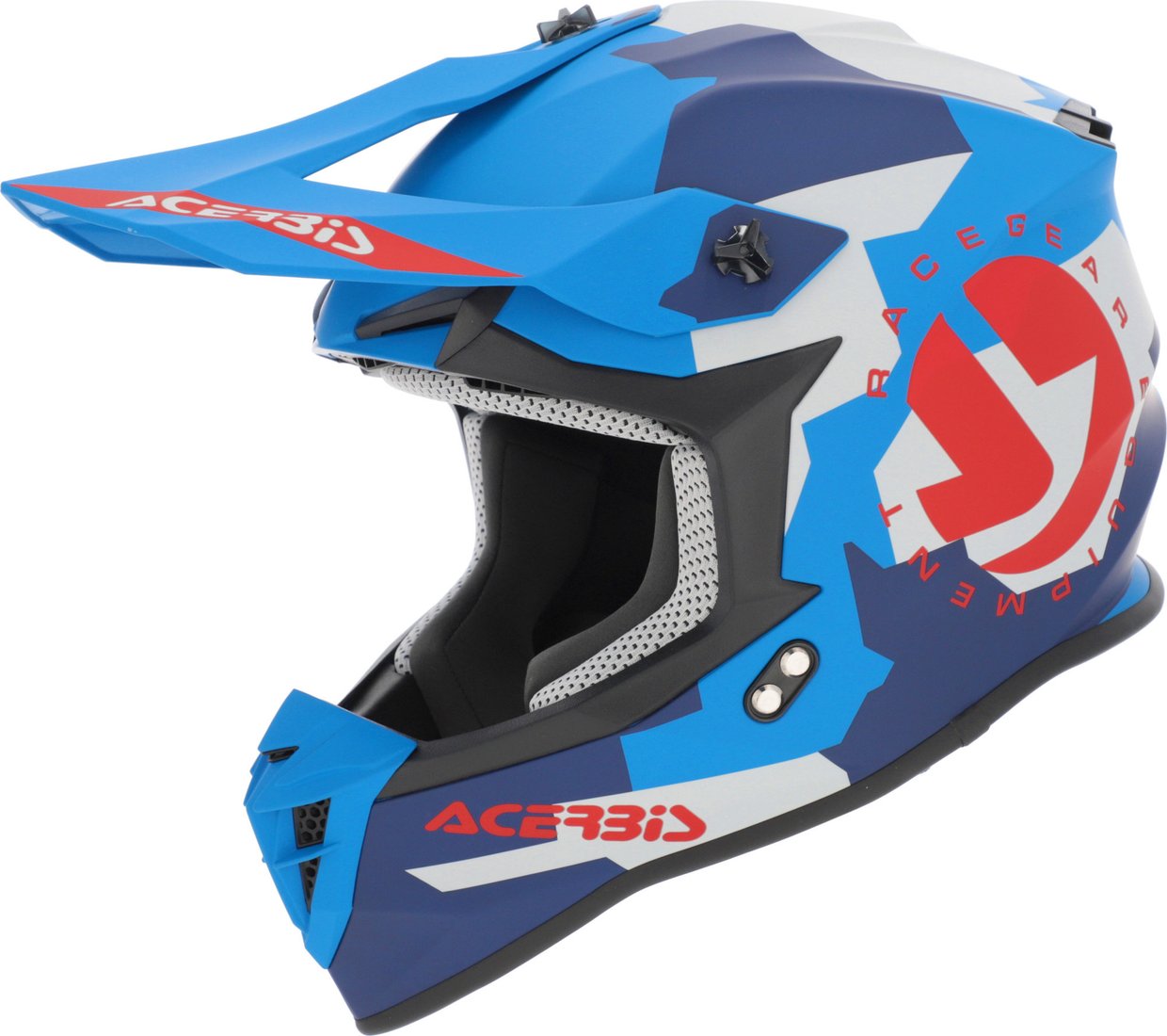 Мотошлем Acerbis Linear 22-06 0025316.431.062 (S, синий/красный 2)