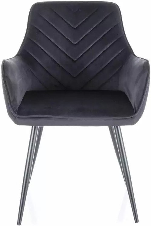 

Стул с подлокотниками Signal Fig Velvet 19 (черный/черный)