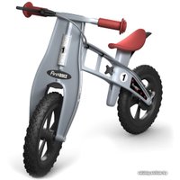 Беговел FirstBIKE Cross с тормозом (серебристый)