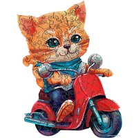 Пазл Treetobe Кот на мопеде 9888197
