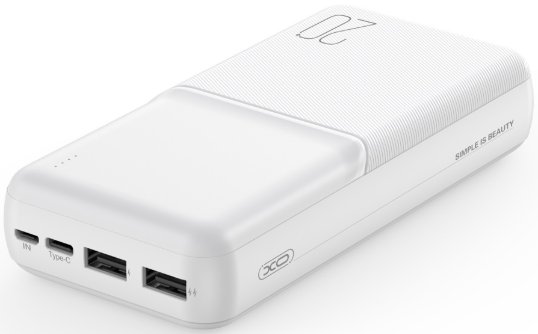 

Внешний аккумулятор XO PR252 20000mAh (белый)