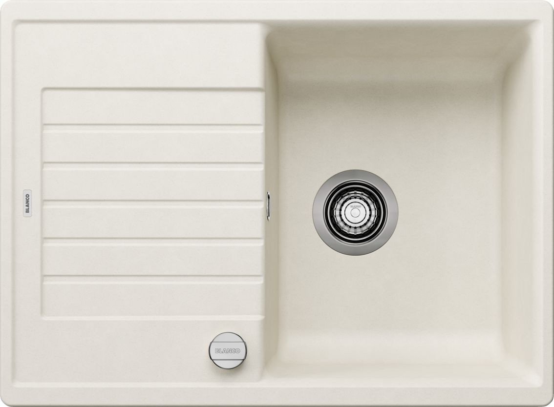 Кухонная мойка Blanco Zia 45 S Compact 527196 (мягкий белый, клапан-автомат)