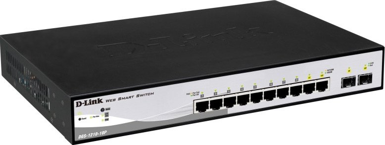 

Настраиваемый коммутатор D-Link DGS-1210-10P