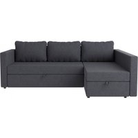 Угловой диван Mio Tesoro Тилаус длинный подлокотник (Dark Grey)