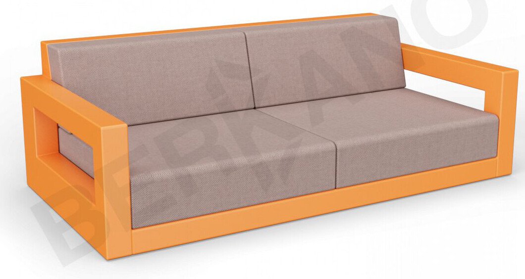 

Садовый диван Berkano Quarter lounge с подушками 250_009_18 (оранжевый/кофейный)