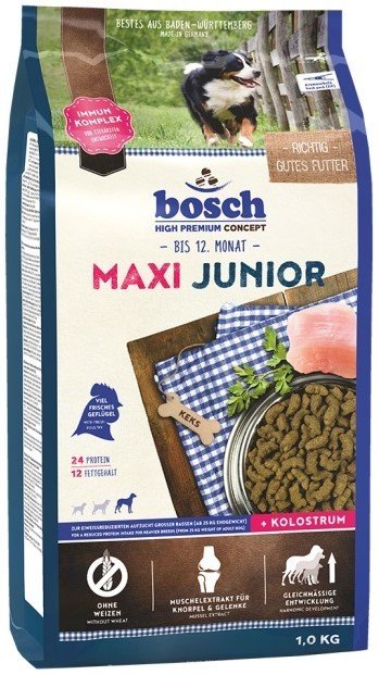 

Сухой корм для собак Bosch Maxi Junior 1 кг