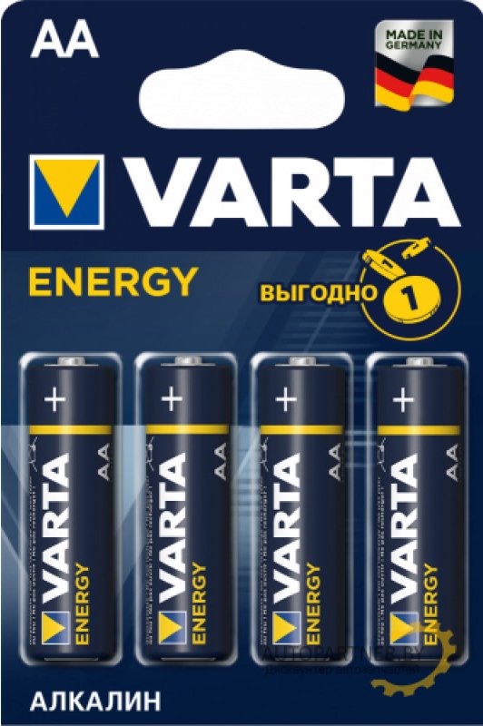 

Батарейка Varta Energy LR6 AA Alkaline 04106213414 4 шт