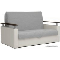 Диван Мебель-АРС Шарк 140 (рогожка/экокожа белый)