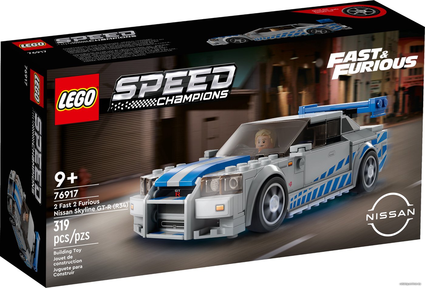 Конструктор LEGO Speed Champions 76917 Двойной Форсаж: Nissan Skyline GT-R (R34)