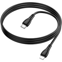 Кабель Borofone BX121 USB Type-С - Lightning (1 м, черный)