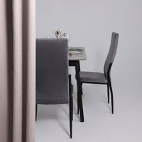 Кухонный стол Мамадома Tirk radial-110 раздвижной 110-142х70 (серый сланец/черный)