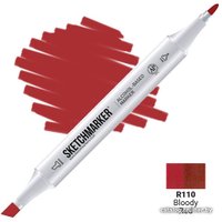 Маркер художественный Sketchmarker Двусторонний R110 SM-R110 (красный кровавый)