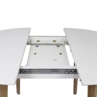 Кухонный стол Виста Сиена 100x100/131 (белый/ольxа)