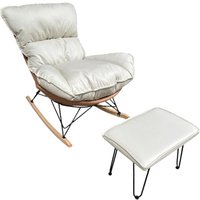 Кресло-качалка Mio Tesoro Монга-2 (бежевый/коричневый)