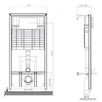 Инсталляция для унитаза Pestan Sava Fix Slim SET40006469