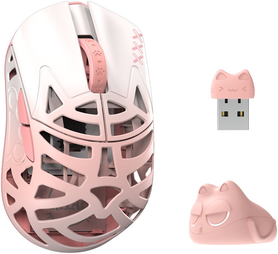 

Игровая мышь WLMouse Beast Miao Omron (белый/розовый)