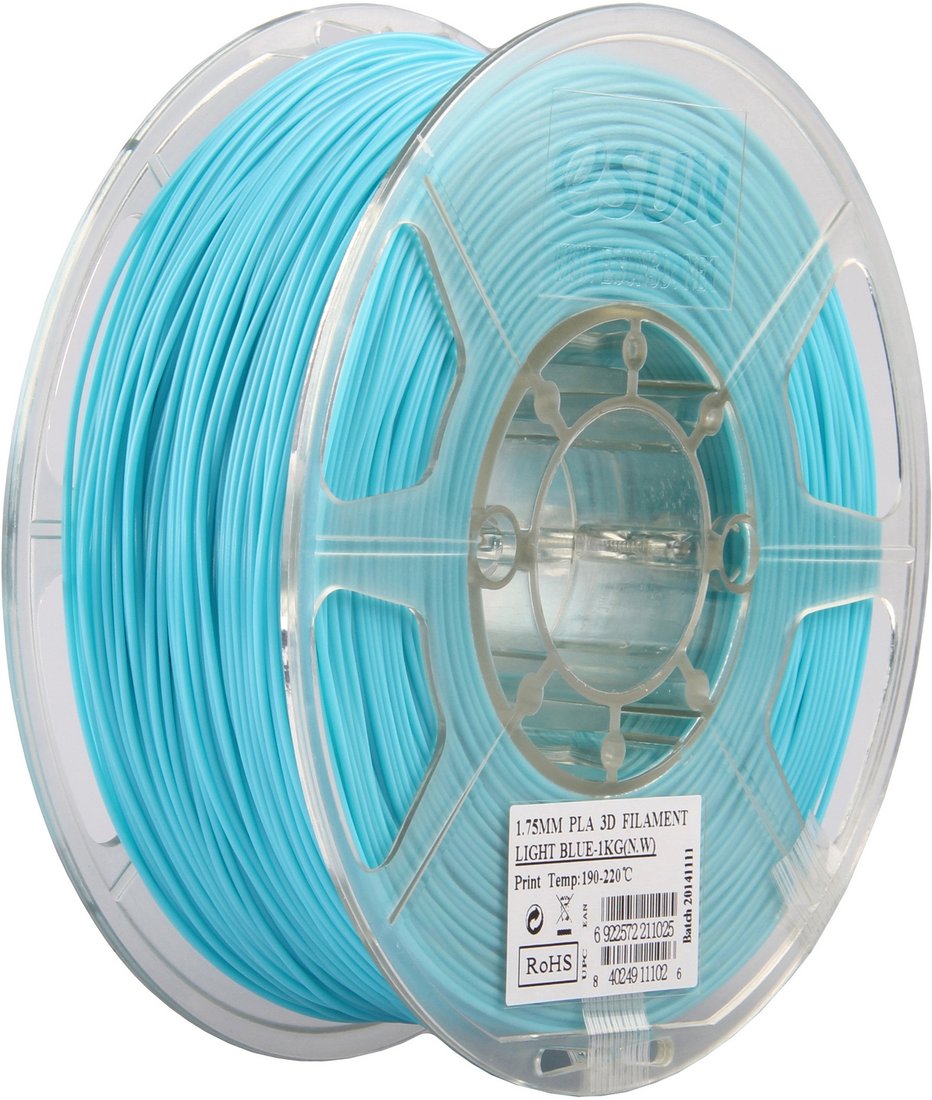 

Пластик eSUN PLA 1.75 мм 1000 г (голубой)