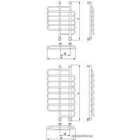 Полотенцесушитель Luxon O 80x20x60 (нижнее подключение)