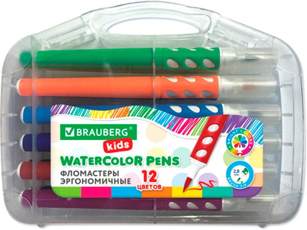 

Фломастеры BRAUBERG Kids 152184 (12 цв)