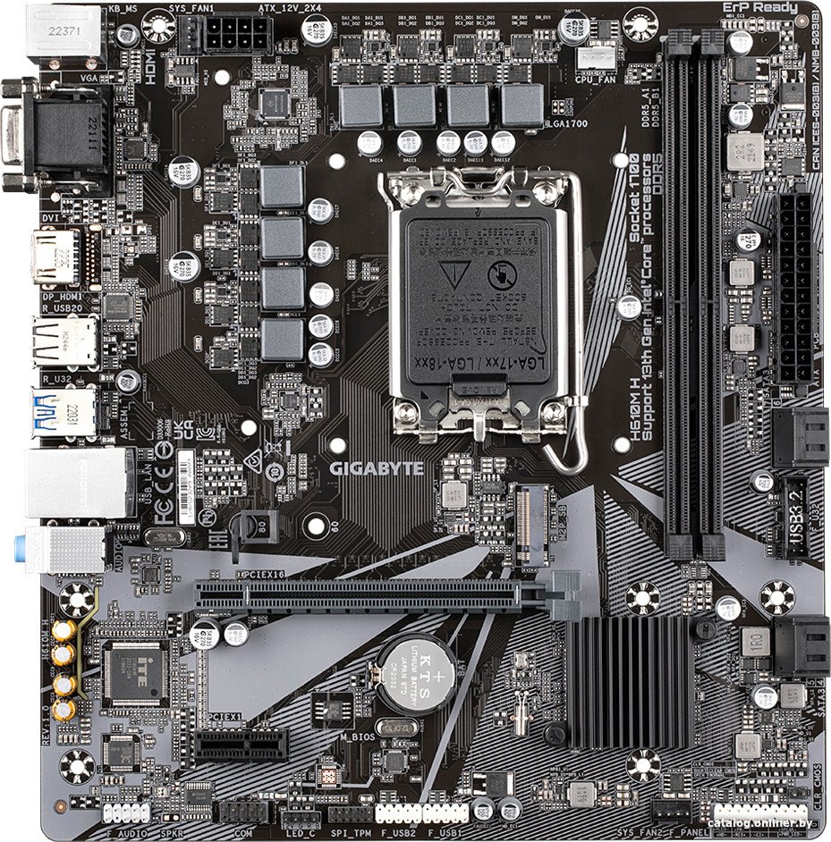 Материнская плата Gigabyte H610M H (rev. 1.0)