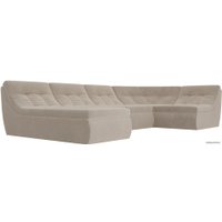 П-образный диван Лига диванов Холидей 101846 (бежевый)
