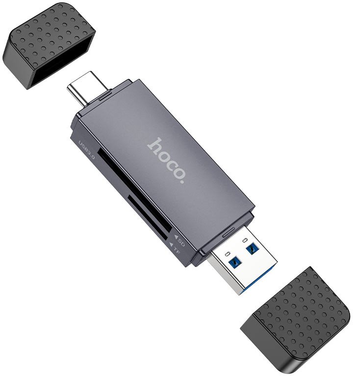 

Карт-ридер Hoco HB45 USB-A + Type-C 3.0