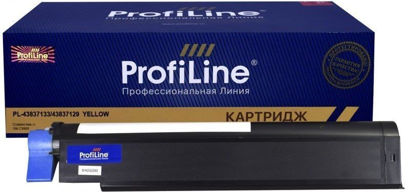 

Картридж ProfiLine PL-43837133/43837129-Y (аналог Oki 43837133)
