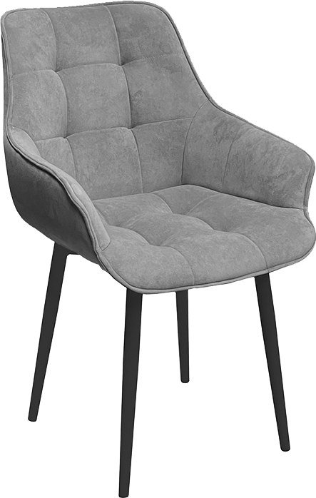 

Стул Трия Шато конус Т2 (черный муар/велюр серый)