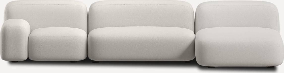 

Модульный диван Divan Риббл-3 Bucle White 221066 (бежевый)