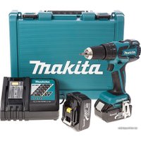 Ударная дрель-шуруповерт Makita DHP459RFE (с 2-мя АКБ, кейс)