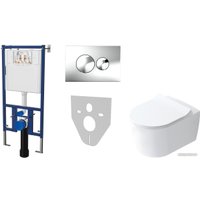 Унитаз подвесной iDevit Alfa 152.4.501.8088+152.7.312.088+SETK3104-2616-001-1-8