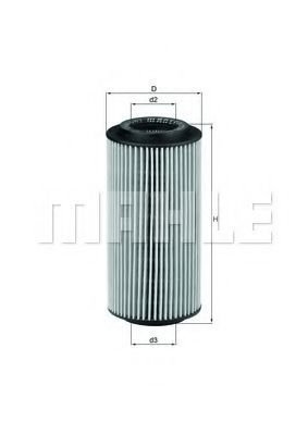 

Масляный фильтр Mahle Knecht OX179D