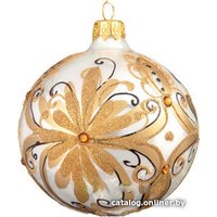 Елочная игрушка Орбитал Шар Д-327 200-062-2 (8см, белый опал)