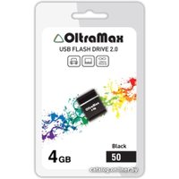 USB Flash OltraMax 50 4GB (черный)