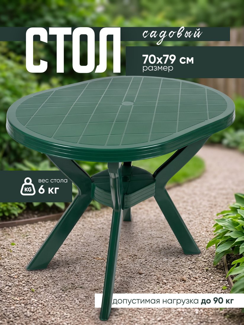 Садовый стол Mega-Plast Verde (зеленый)
