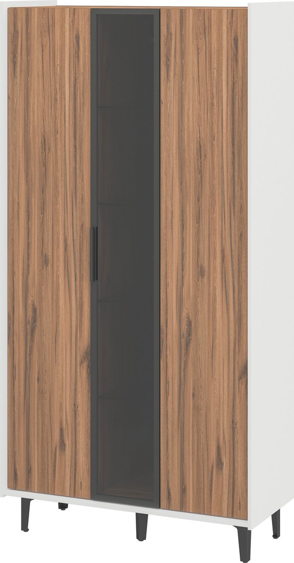 

Шкаф-витрина Elva Эссен NEM04HS-2D1V-930/400/1840 (31) (белый матовый/дуб элисон)