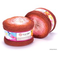 Пряжа для вязания Yarnart Flowers 288 250 г 1000 м (оранжевый; розовый; белый)