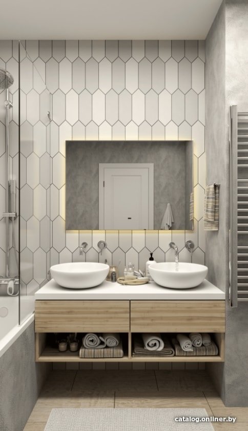 Континент Зеркало Trezhe LED 100x70