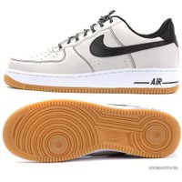 Кроссовки Nike Air Force 1 серый-чёрный (488298-068)