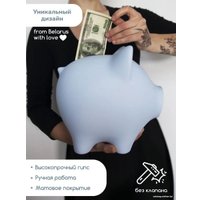 Копилка для денег PIG BANK свинка-копилка L (голубой)