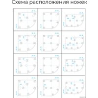 Душевой поддон RGW ST/R-0100G 16153100-02 100x100