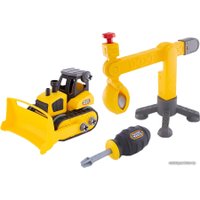 Конструктор Nikko Junior Builder 40022 Construction Site - Bulldozer/Crane