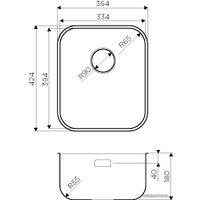 Кухонная мойка Omoikiri Omi 36-U IN