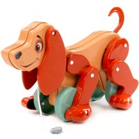Игрушка-каталка Полесье Собака Боби 48718 (бежевый/коричневый)