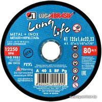 Отрезной диск LugaAbrasiv 41 125 1.6 22.23 A 40 S BF 80 LL