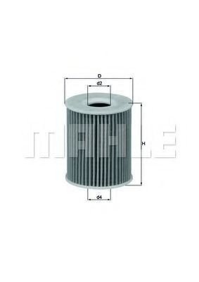 

Масляный фильтр Mahle Knecht OX422D