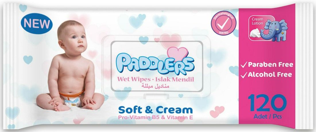 

Влажные салфетки Paddlers Soft and Cream (120 шт)