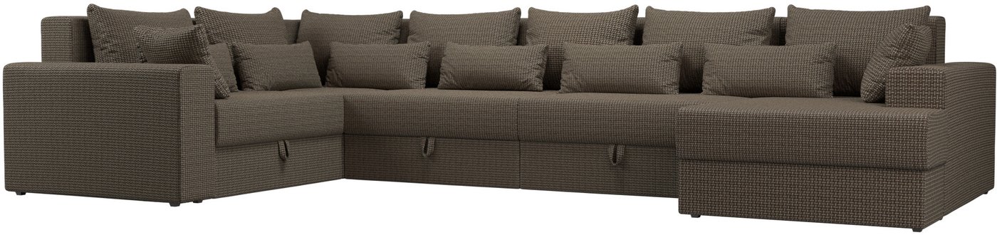 

П-образный диван Лига диванов Майами левый 114815L (рогожка корфу 03)
